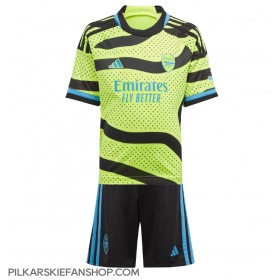 Koszulka piłkarska Arsenal Declan Rice #41 Strój wyjazdowy dla dzieci 2023-24 tanio Krótki Rękaw (+ Krótkie spodenki)